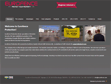Tablet Screenshot of eng.eurofence.com